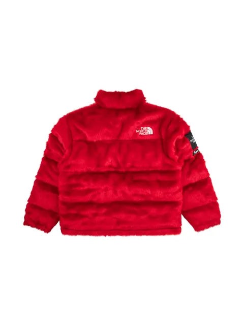 Supreme TNF faux-fur Nuptse jacket