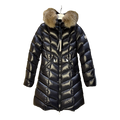 Moncler Fulmarus Chevron-Quilted Hooded Down Puffer Coat – Black