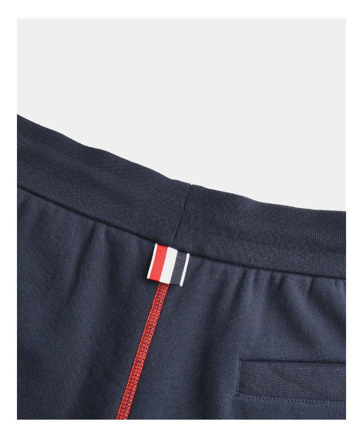 Thom Browne Style Men's shorts with Signature Four-Bar Detail
