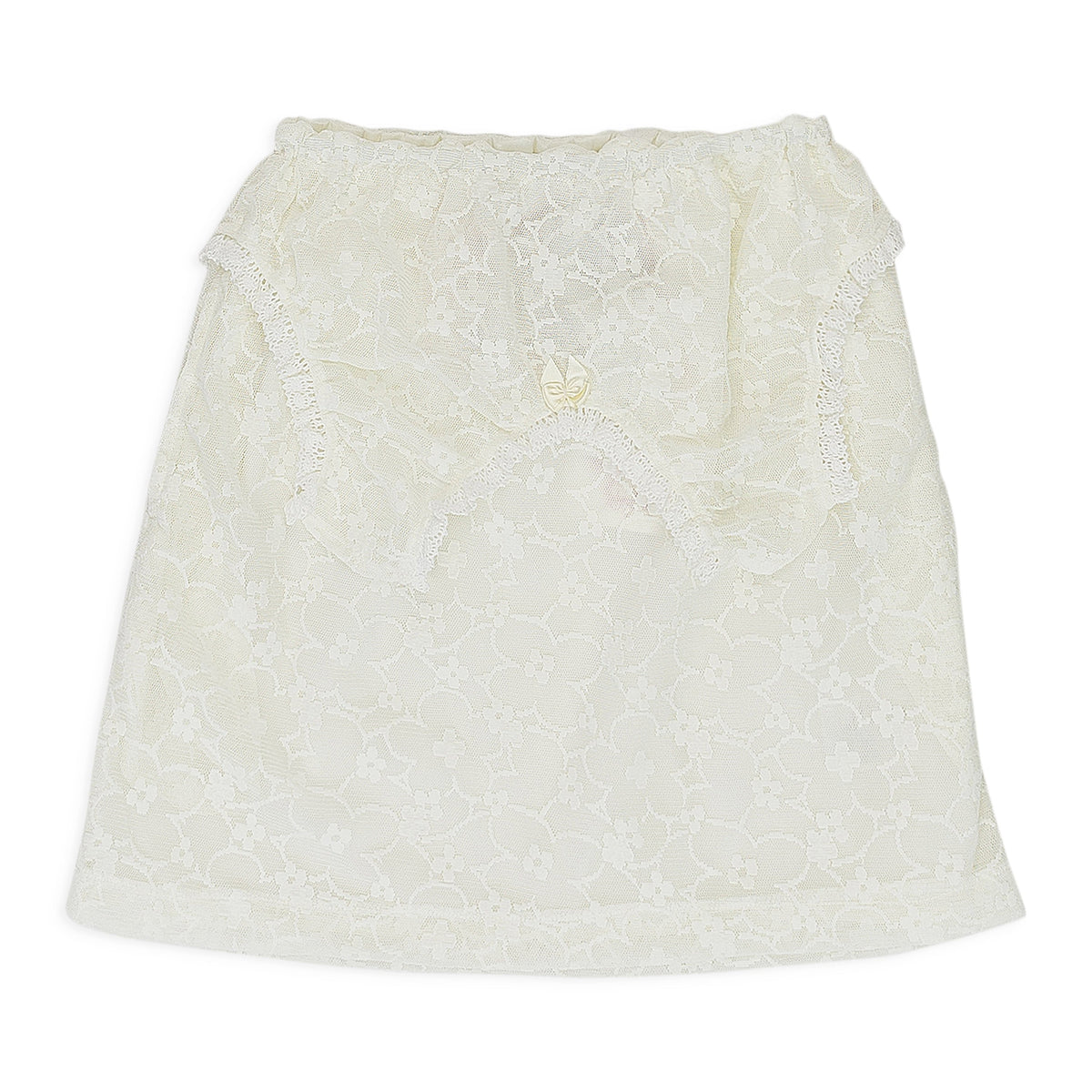 WHITE LACE TANKTOP FLARED SKIRT