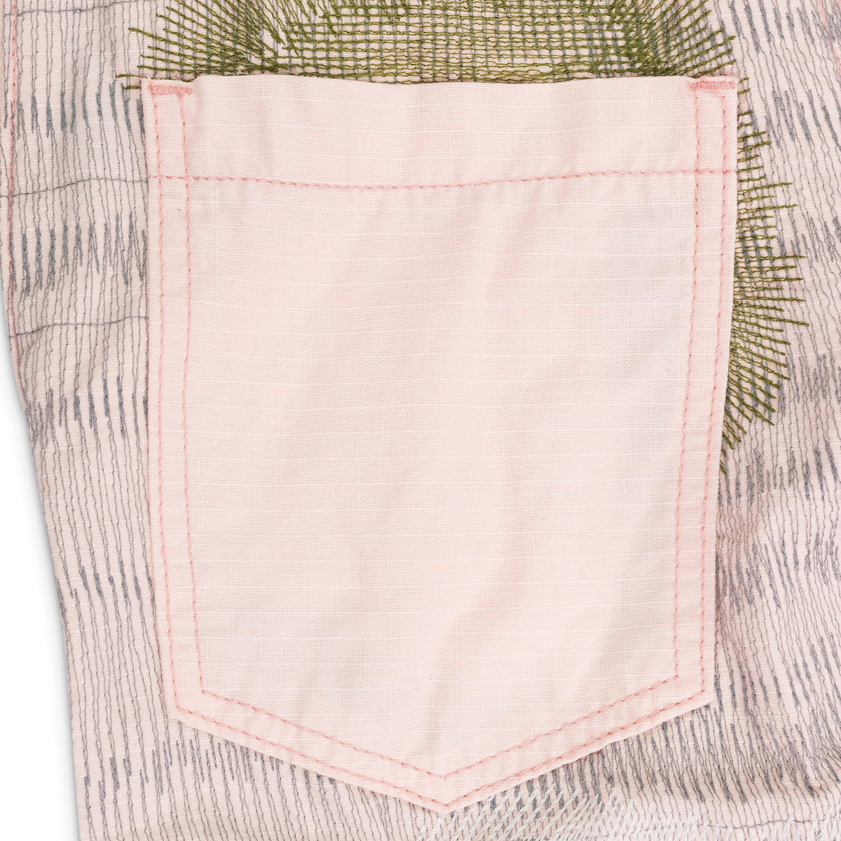 PINK DARNING POCKET PANTS