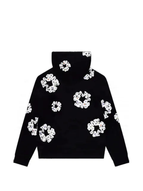 Denim Tears Cotton Wreath rhinestone-studded hoodie