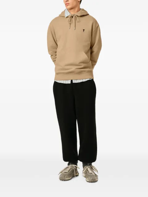AMI Paris cotton hoodie with Ami de Coeur