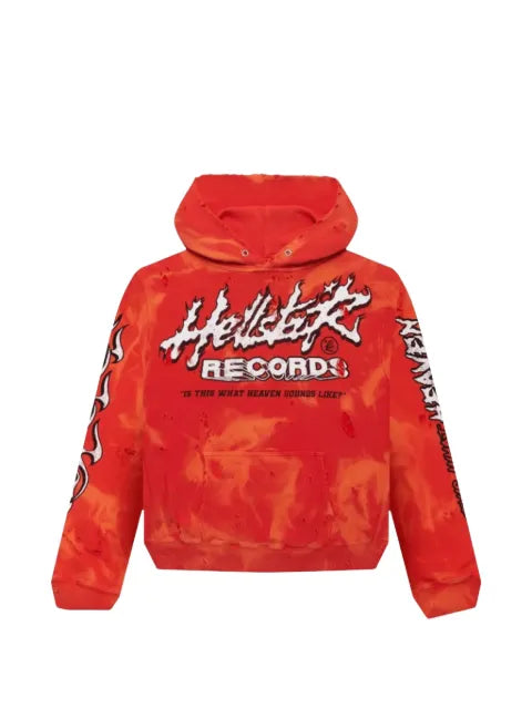 HELLSTAR Records distressed hoodie
