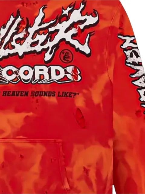 HELLSTAR Records distressed hoodie