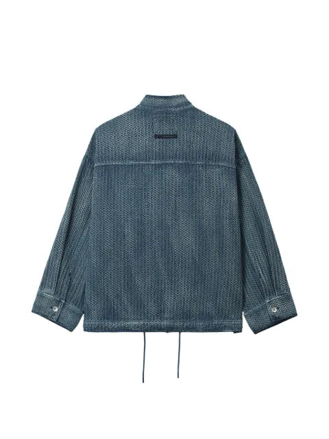 FIVE CM waffle-textured panelled jacket