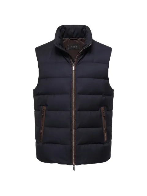 Peserico flannel down quilted gilet