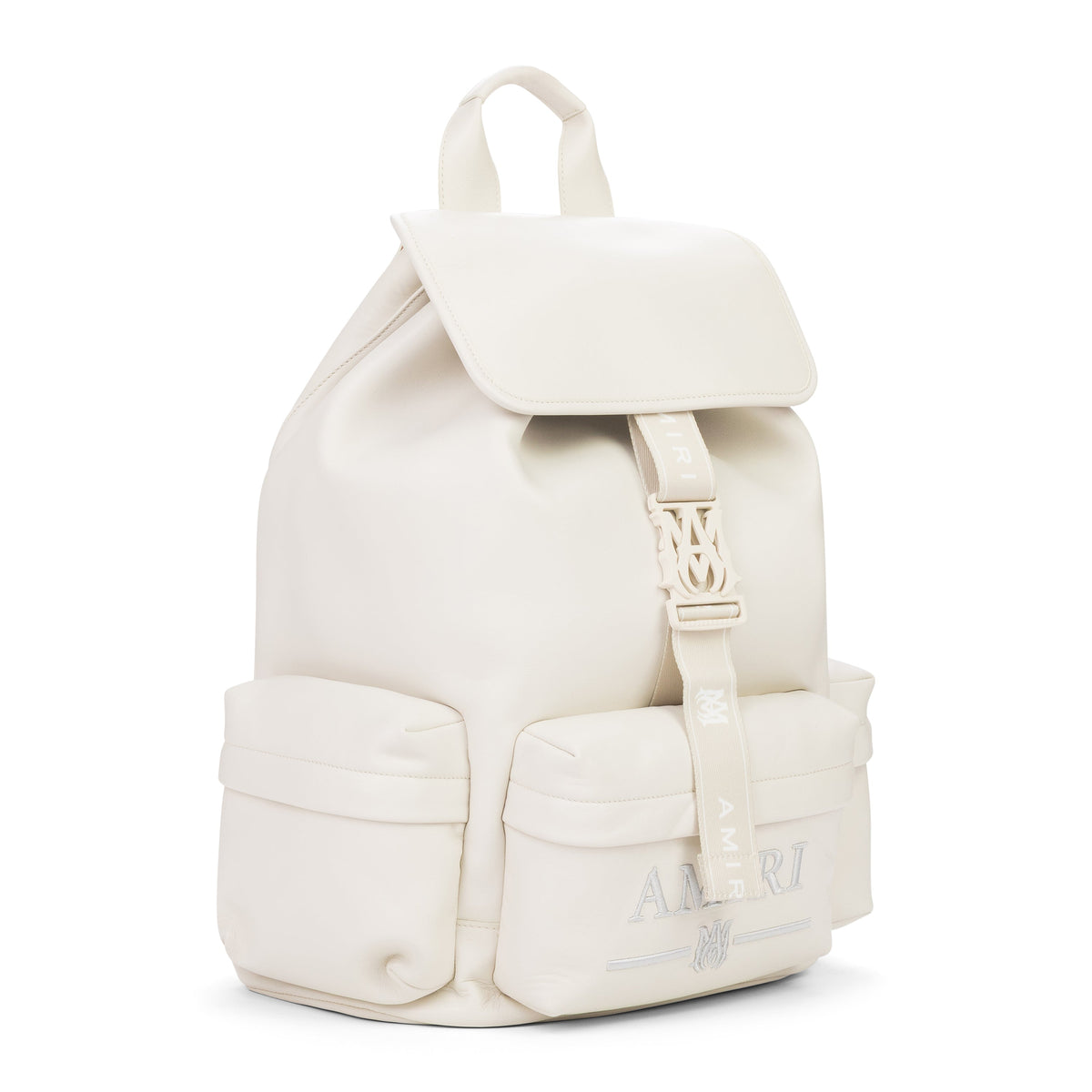 Alabaster Nappa Logo Embroidery Rucksack