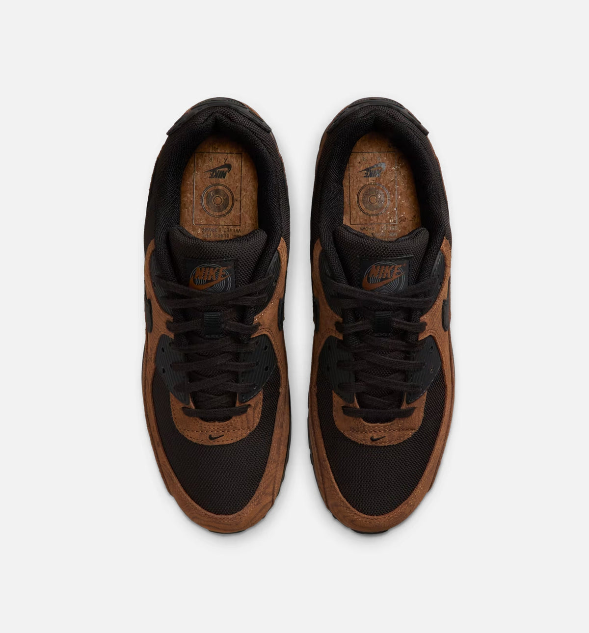 Air Max 90 Premium Men's Sneakers - Light British Tan/Velvet Brown/Black