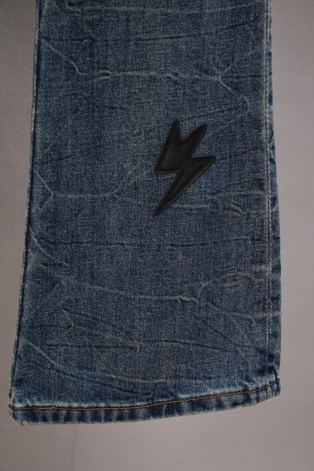 Acne Studios Lightning Embellished Flare Denim Jeans