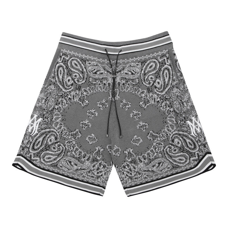 Amiri Paisley Jacquard Knit Casual Shorts