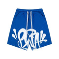 Syna World Graphic Fleece Shorts (Blue / White Outline)