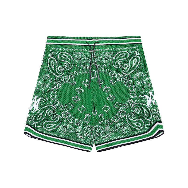 Amiri Paisley Jacquard Knit Casual Shorts