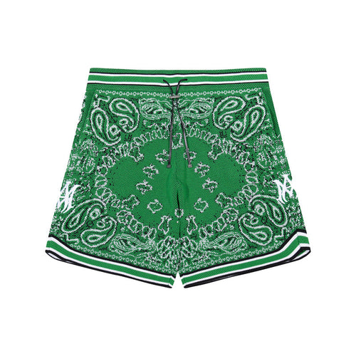 Amiri Paisley Jacquard Knit Casual Shorts