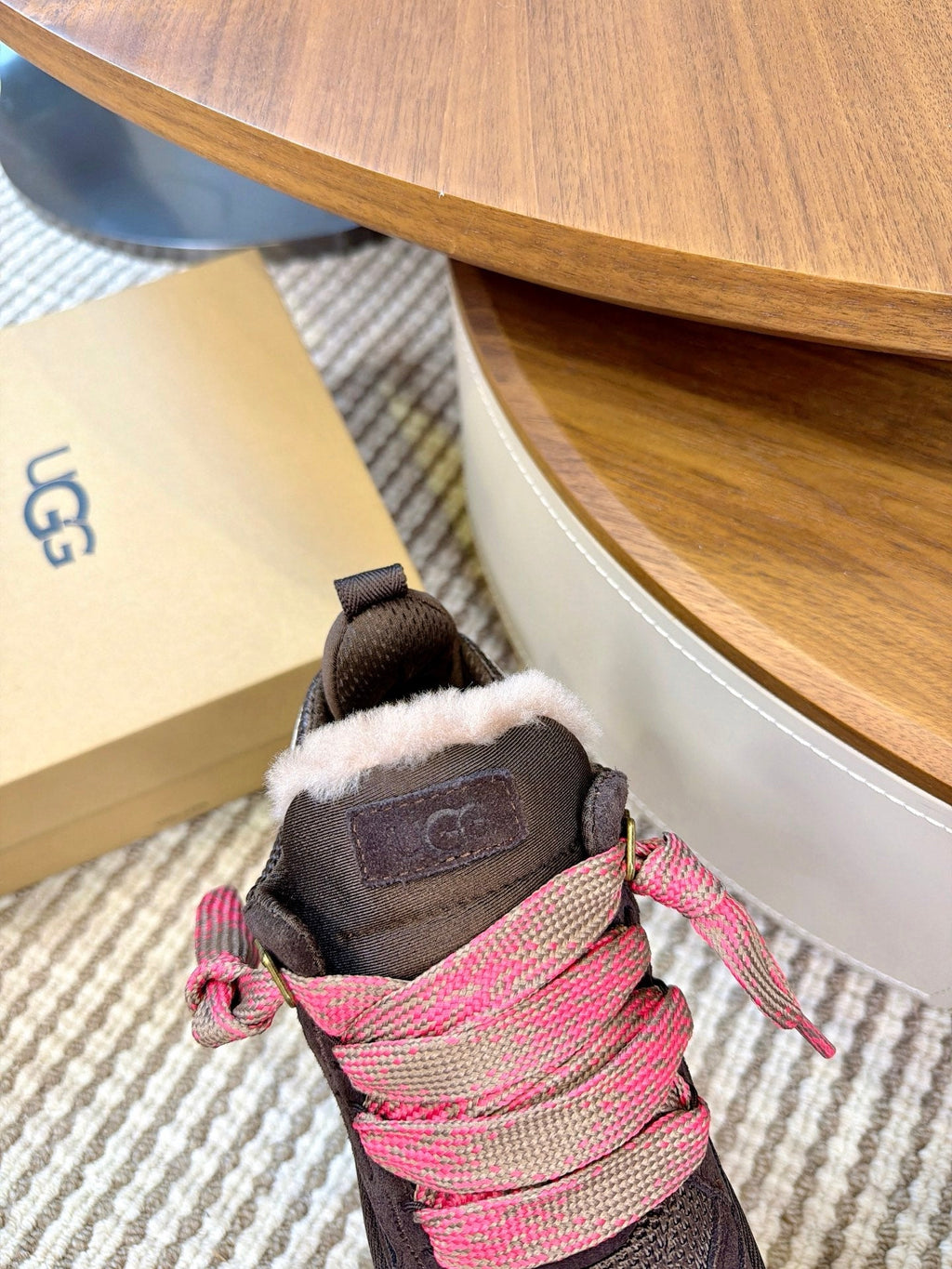 UGG Mauve Mel Suede Mesh Low-Top Shoes