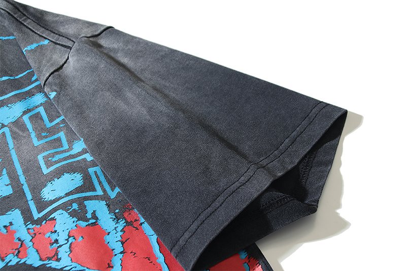 VALE USA Spider Festival Graphic Washed Black T-Shirt
