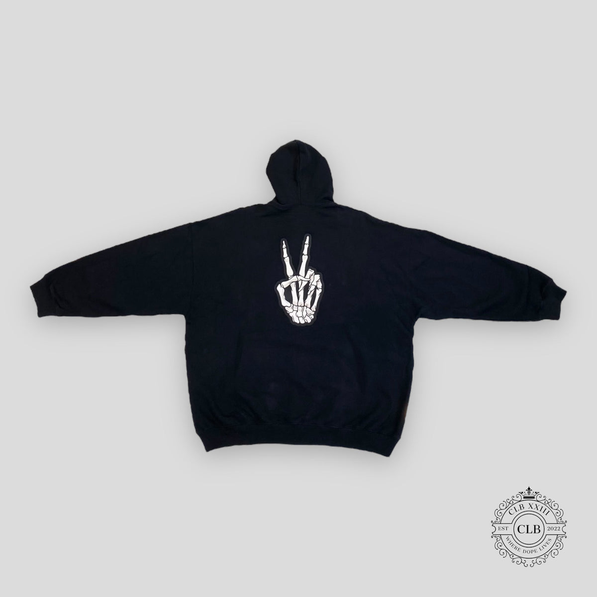 Balenciaga Smiley Face Hoodie in Black