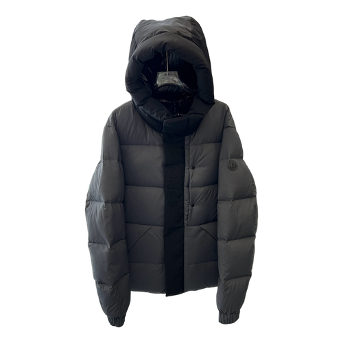 Moncler Contrast-Hood Colour-Block Down Puffer Jacket