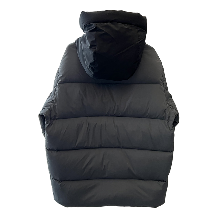 Moncler Contrast-Hood Colour-Block Down Puffer Jacket