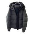 Moncler Contrast-Hood Colour-Block Down Puffer Jacket