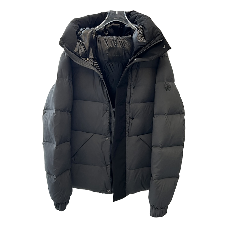 Moncler Contrast-Hood Colour-Block Down Puffer Jacket