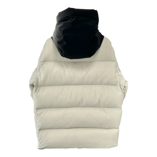 Moncler Contrast-Hood Colour-Block Down Puffer Jacket