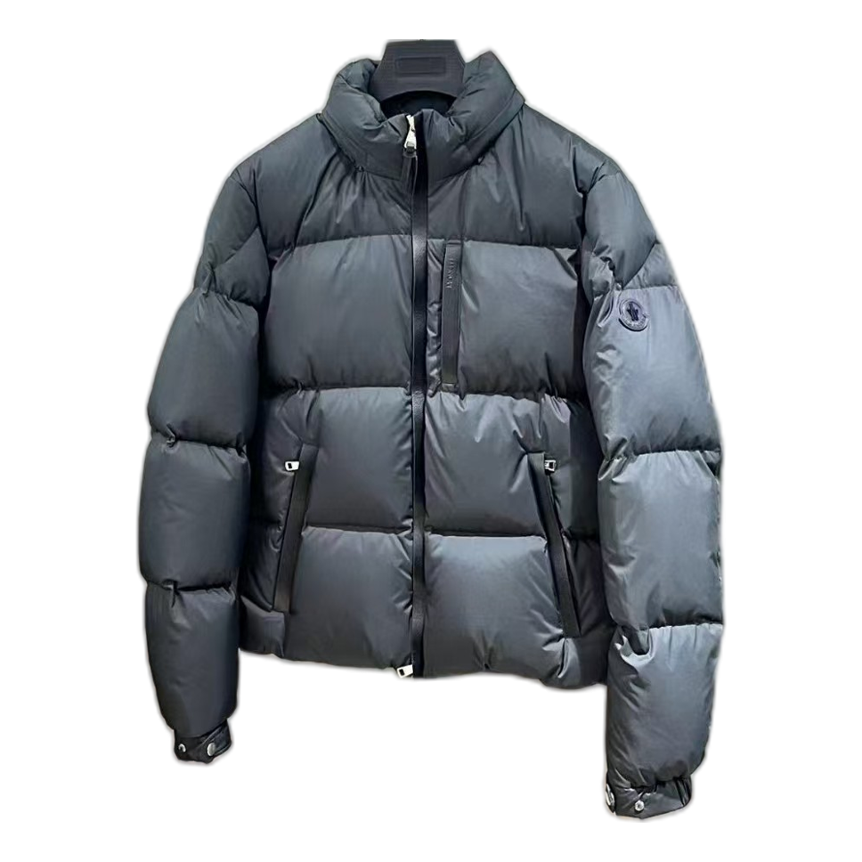 Moncler Stand-Collar Down Puffer Jacket – Black