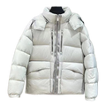 Moncler Double-Zip Hooded Down Puffer Jacket – Off White