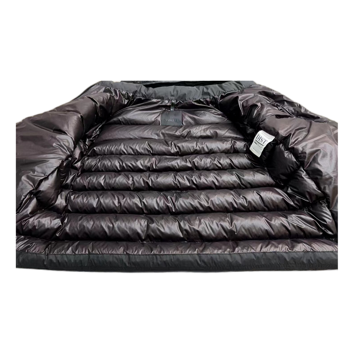 Moncler Vertical-Logo Snap-Front Down Puffer Jacket – Black