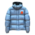 Moncler Oversized Chest-Badge Hooded Down Puffer Jacket