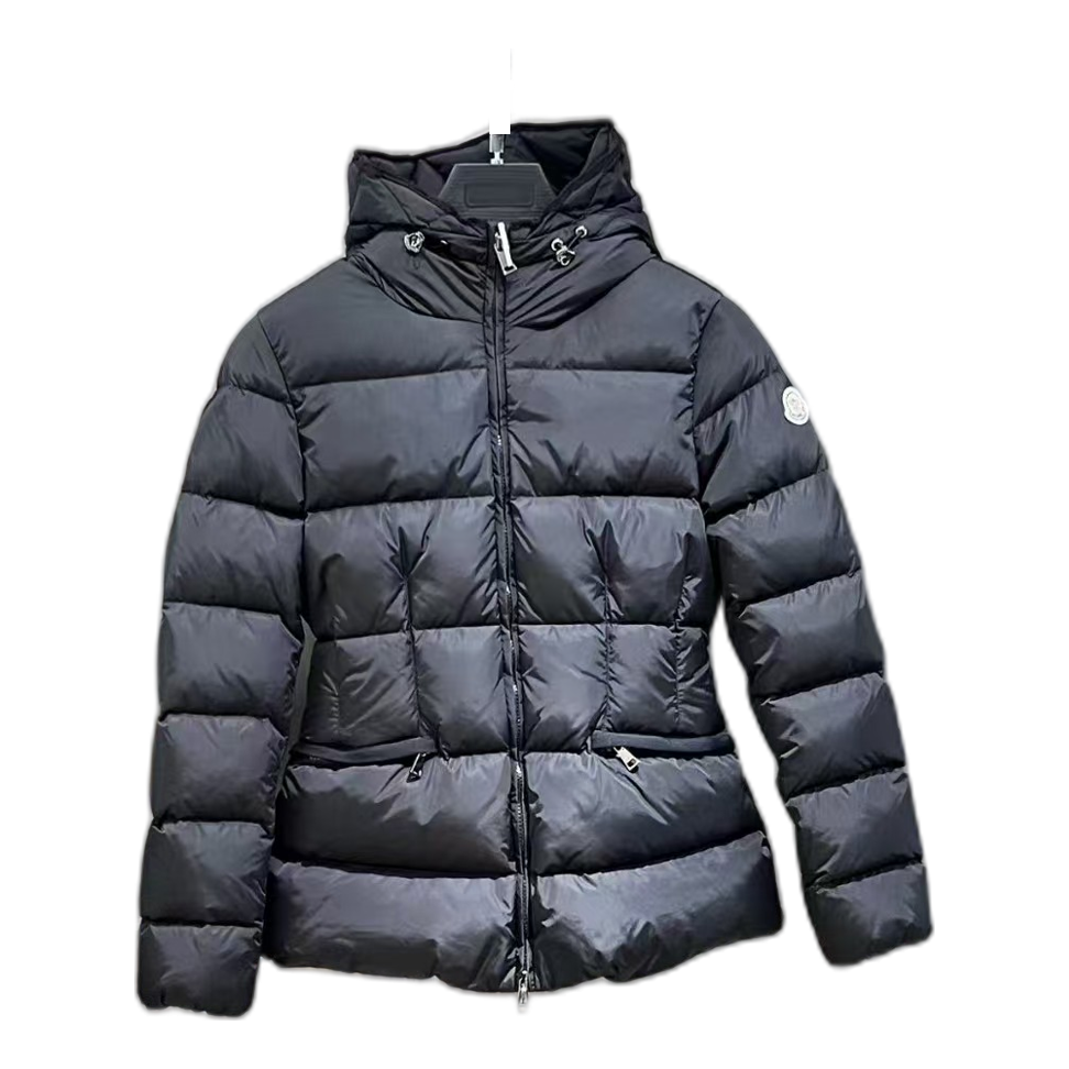 Moncler Drawstring-Hood Fitted Down Puffer Jacket