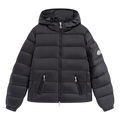 Moncler Gles Fitted Hooded Down Puffer Jacket