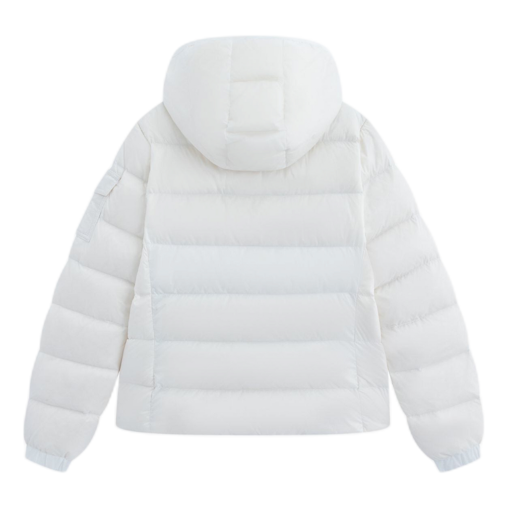 Moncler Gles Fitted Hooded Down Puffer Jacket