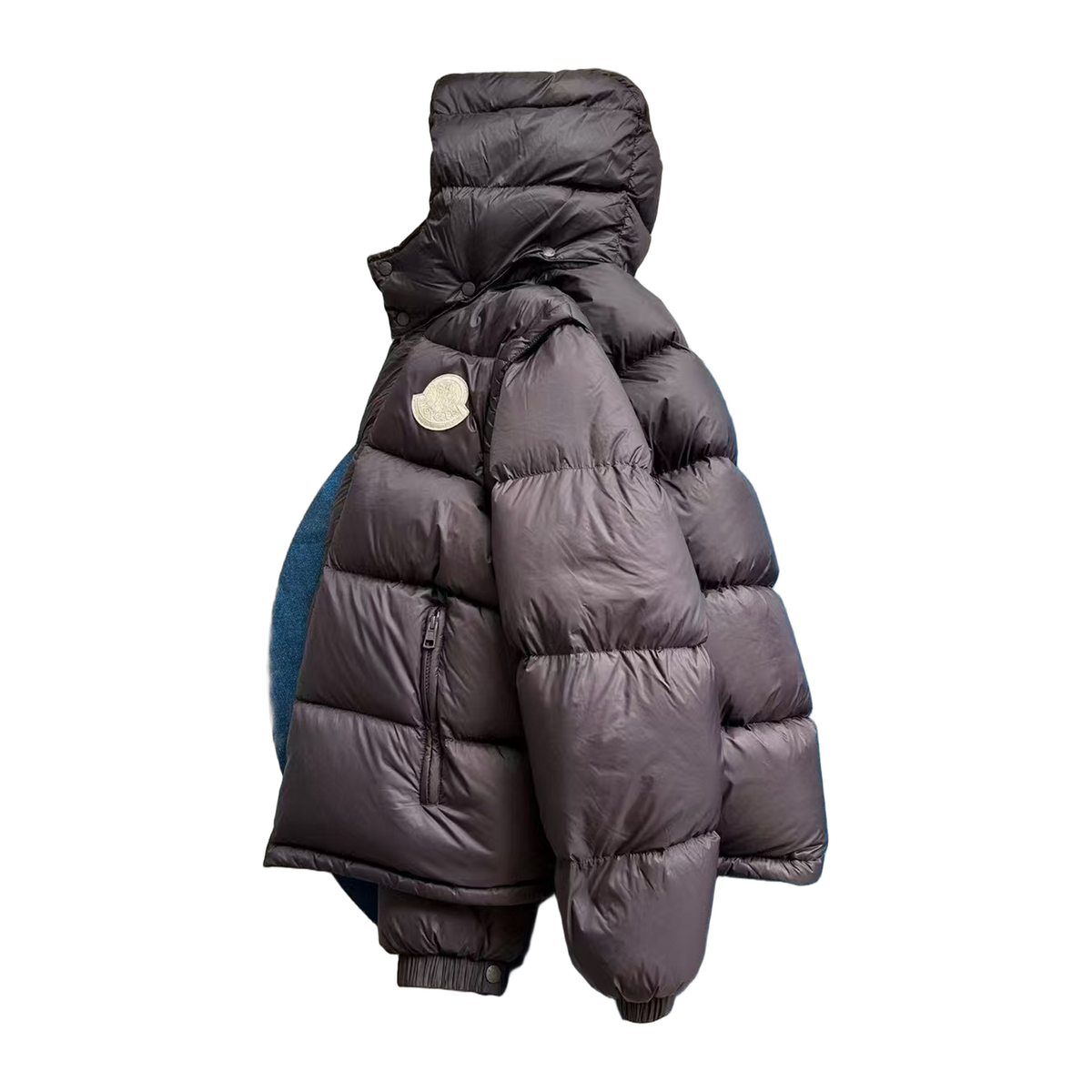 Moncler Cyclone Convertible Down Jacket in Black