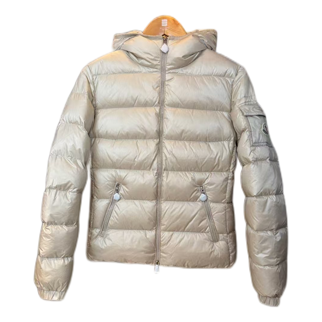 Moncler Gles Glossy Hooded Down Puffer Jacket