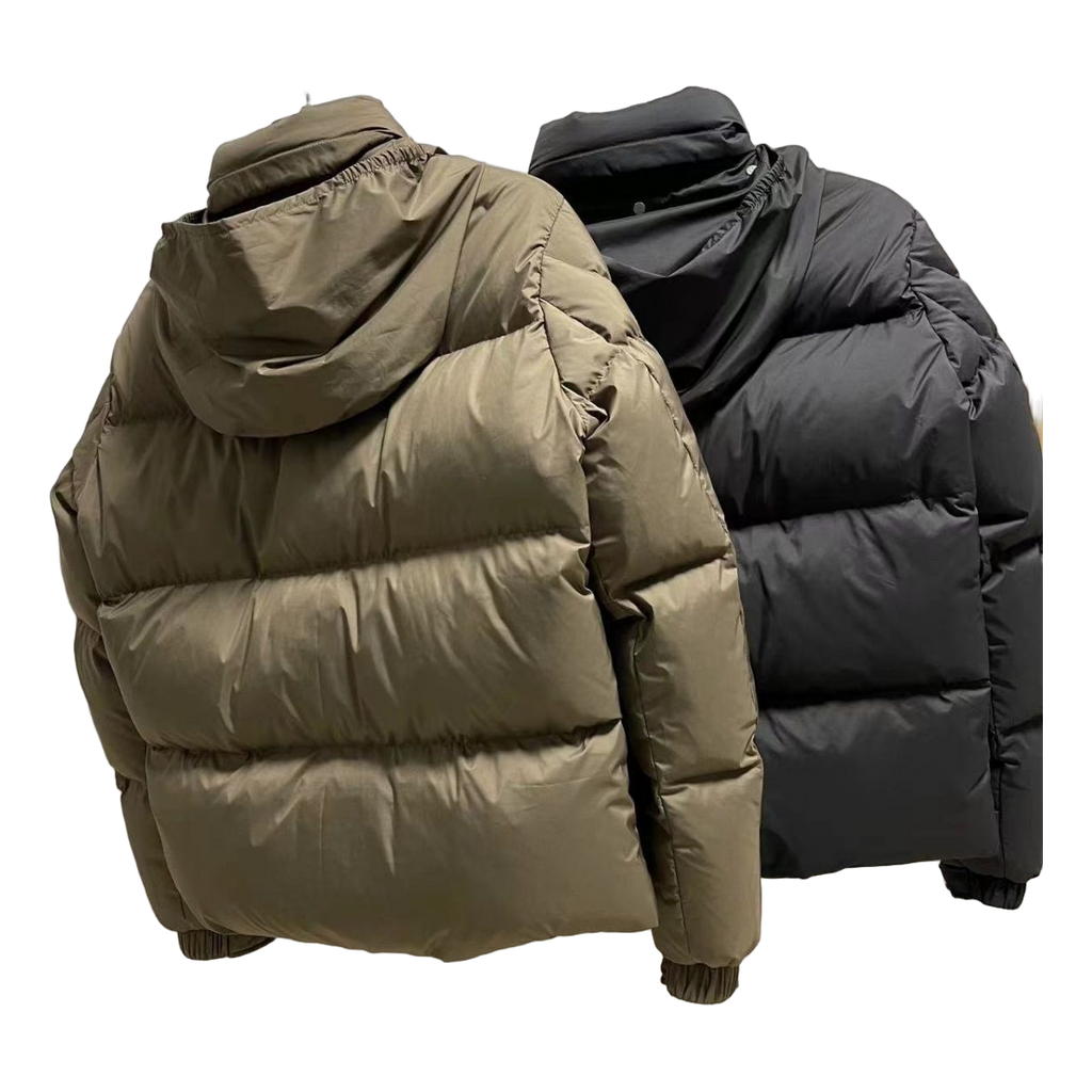 Moncler Tonal-Patch Wide-Quilt Hooded Down Puffer Jacket
