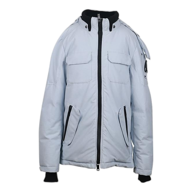 Moose Knuckles Contrast-Pocket Hooded Down Winter Parka