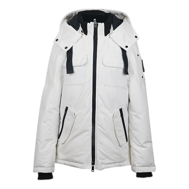 Moose Knuckles Contrast-Pocket Hooded Down Winter Parka