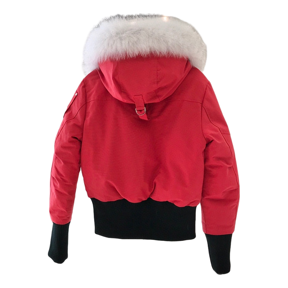 Moose Knuckles Debbie Fur-Trim Down Bomber Jacket