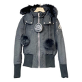 Moose Knuckles Debbie Fur-Trim Down Bomber Jacket