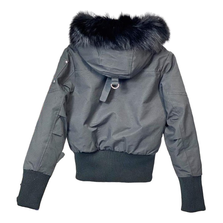Moose Knuckles Debbie Fur-Trim Down Bomber Jacket