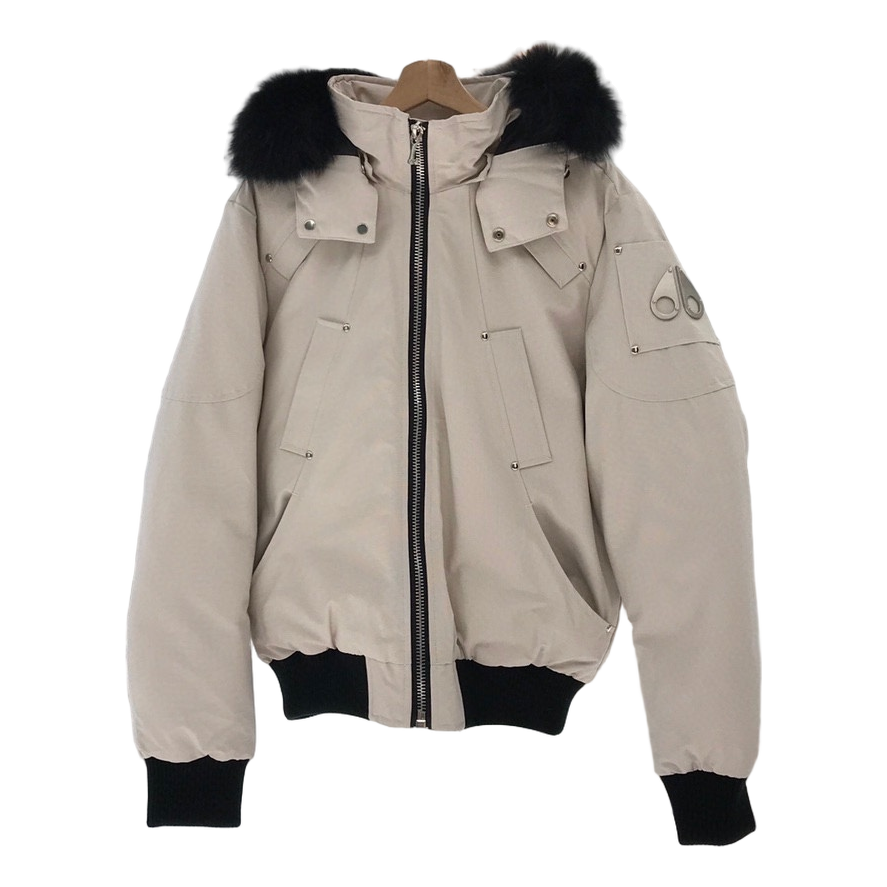 Moose Knuckles Ballistic Fur-Trim Down Bomber Jacket