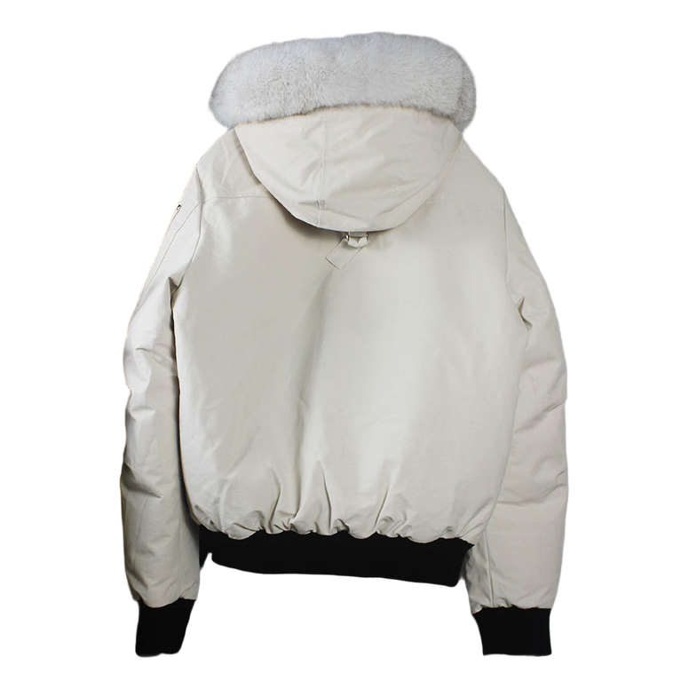 Moose Knuckles Ballistic Fur-Trim Down Bomber Jacket