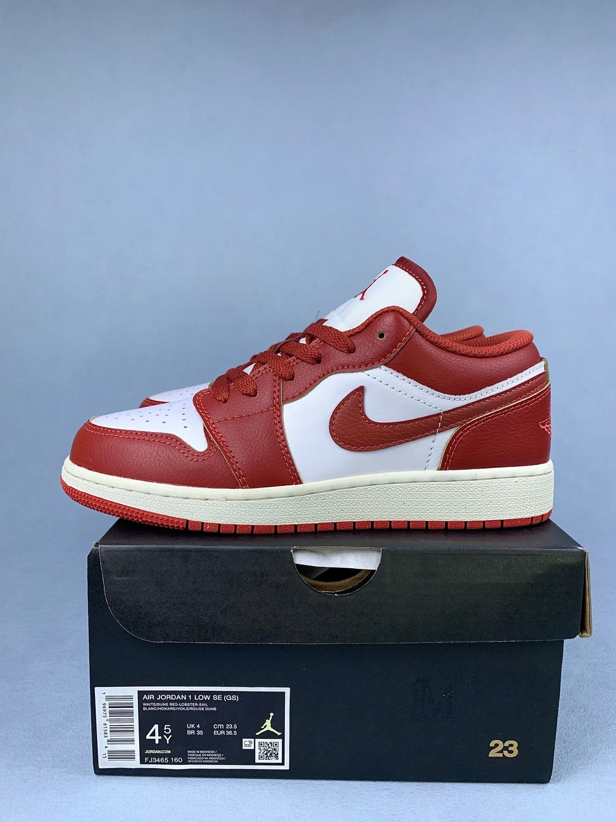 Air Jordan 1 Low Dune Red Unisex Sneakers FJ3465-160