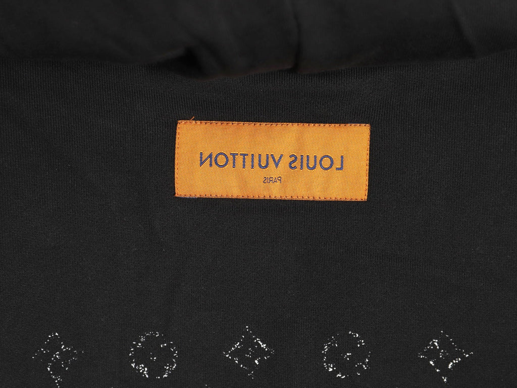 Louis Vuitton Gradient Monogram-Style Pullover Hoodie - Black