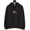 Burberry Equestrian Emblem Pullover Hoodie - Black