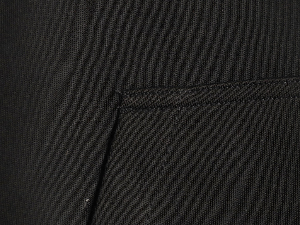 Burberry Equestrian Emblem Pullover Hoodie - Black