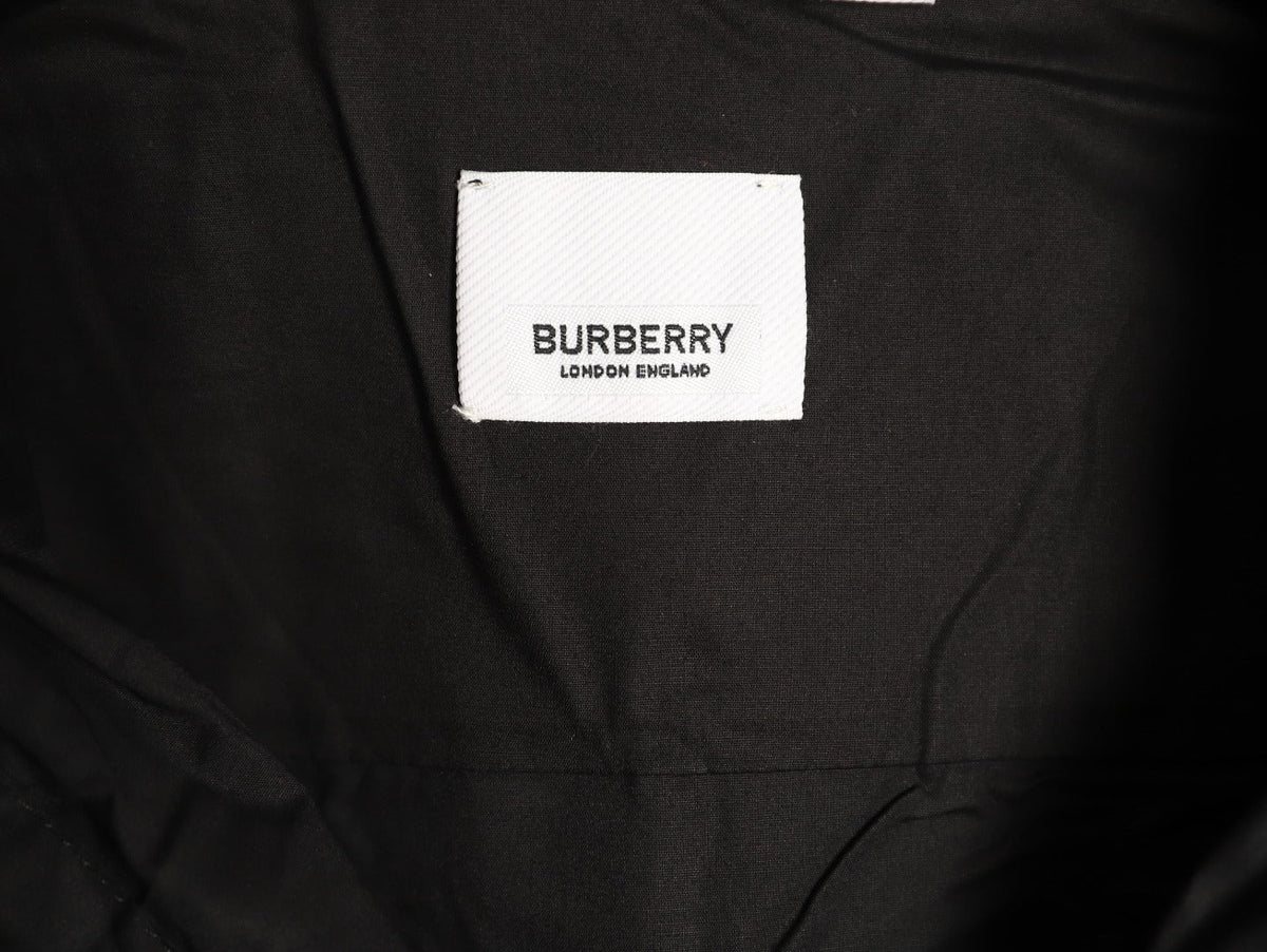 Burberry Equestrian Emblem Long-Sleeve Shirt - Black
